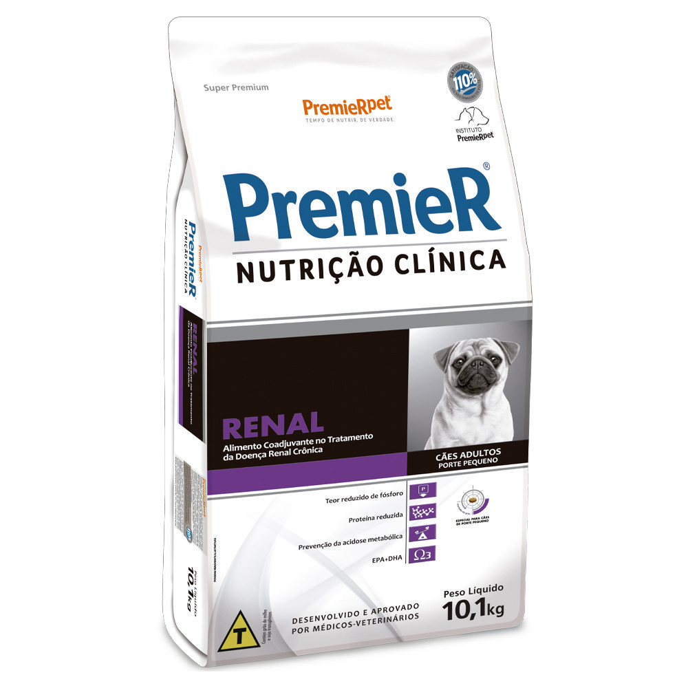 Ração Premier Nutrição Clínica Renal Cães Adultos Porte Pequeno 10,1kg em Oferta na Shopee