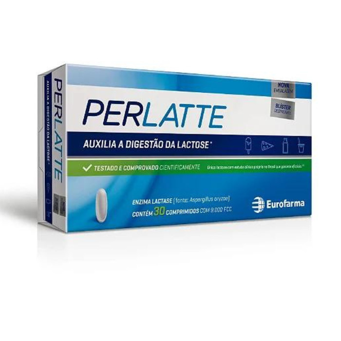 Perlatte Euro Farma Auxiliar de Digestão de LactoseC/30 Comp