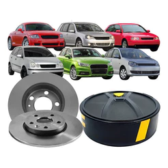 Par Disco Freio Traseiro Solido Audi A1 A3 Tt Bora Golf