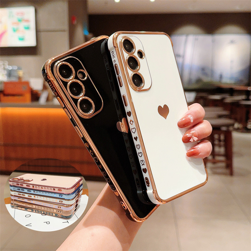 Capa Protetora De Luxo Para Telefone Samsung Galaxy A55 A35 A15 A14 A25 A24 A13 5G A54 A34 A53 A52 A23 A52 A12