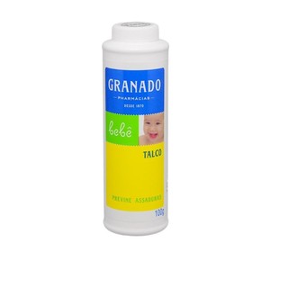 TALCO GRANADO BEBÊ COM 100G em Oferta na Shopee
