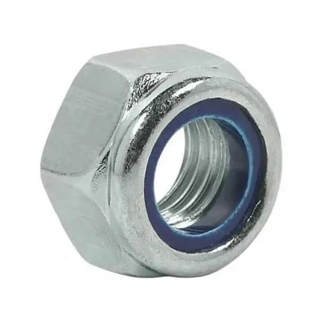 PORCA AUTOTRAVANTE C/NYLON PARA EIXOS M8 X 1.25