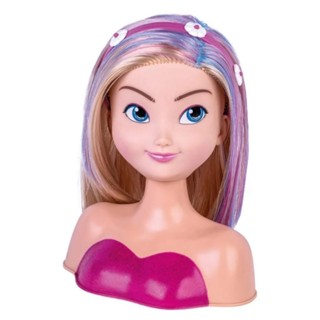Boneca Super Estilosa Para Pentear e Maquiar Busto Nancy Hair Shiny Super Toys - 518 em Oferta na Shopee