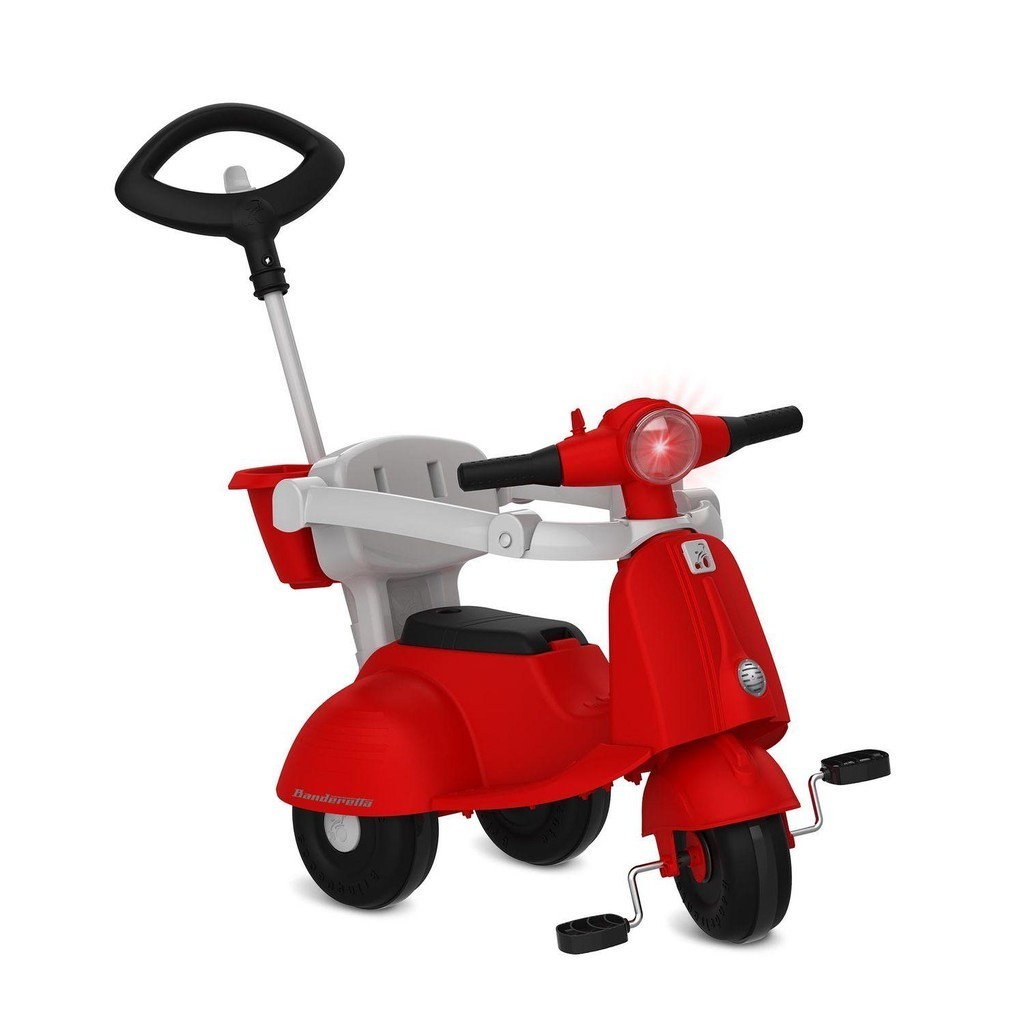 Triciclo Banderetta Passeio Pedal Vermelho - Bandeirante - Mom & Baby