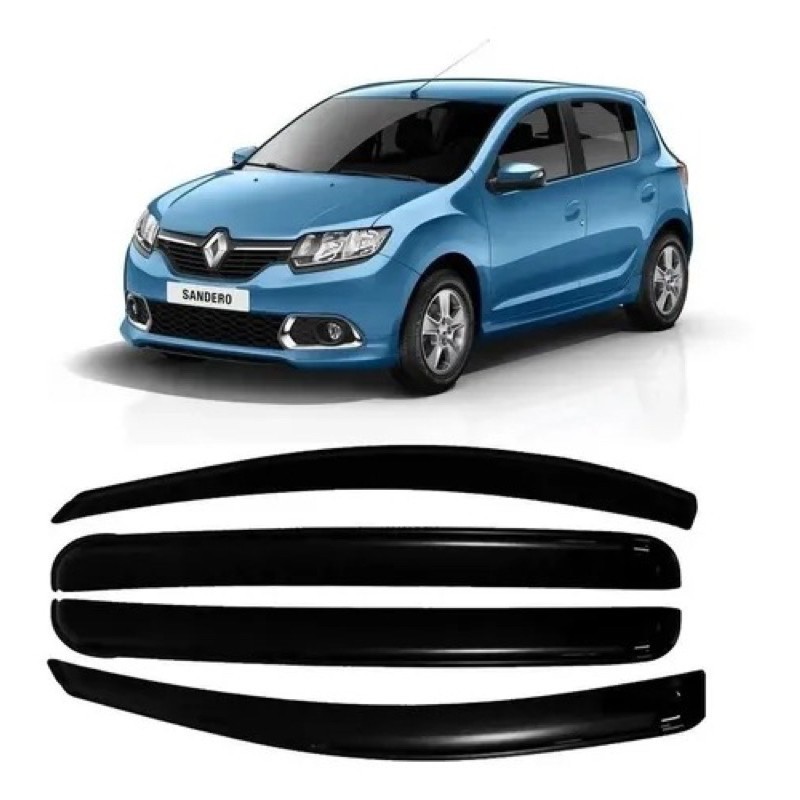 Calha De Chuva Defletor 4 Portas Sandero 2014 2022 11012A