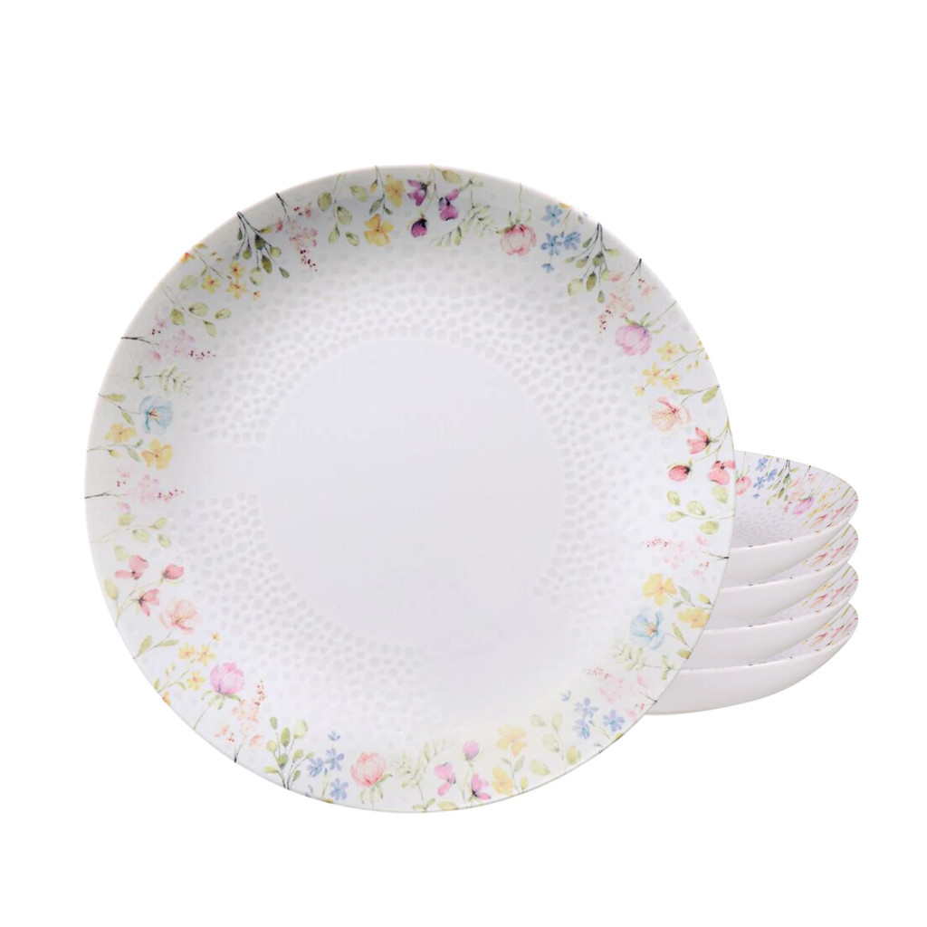 Jogo de Pratos Fundo 22cm Kit 4 Peças Em Porcelana Artemis Tramontina em Oferta na Shopee