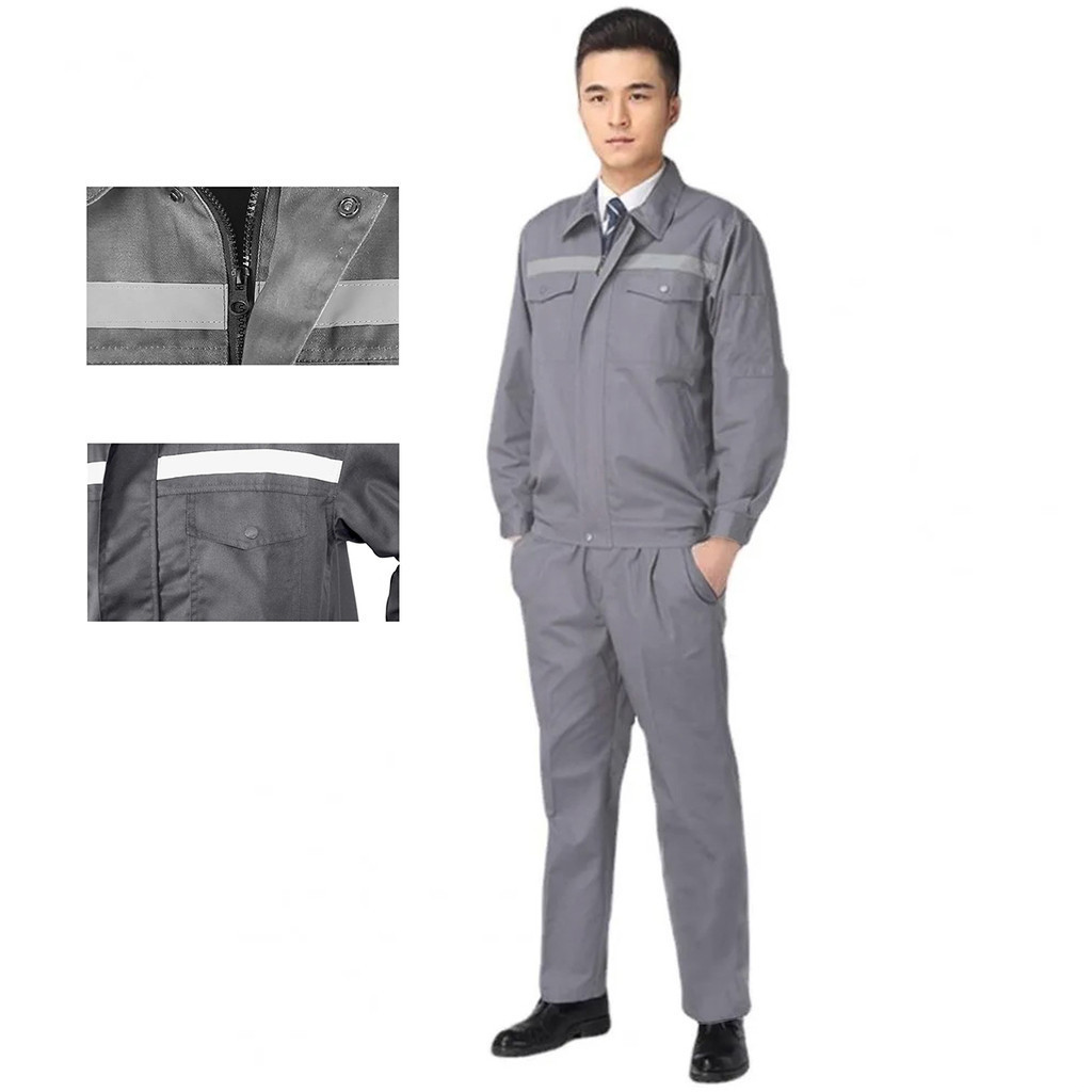 Conjunto Uniforme Profissional EPI Faixa Refletiva Segurança do Trabalho Obra Cosntruçao Civil Serviço Eletricista Mecanico