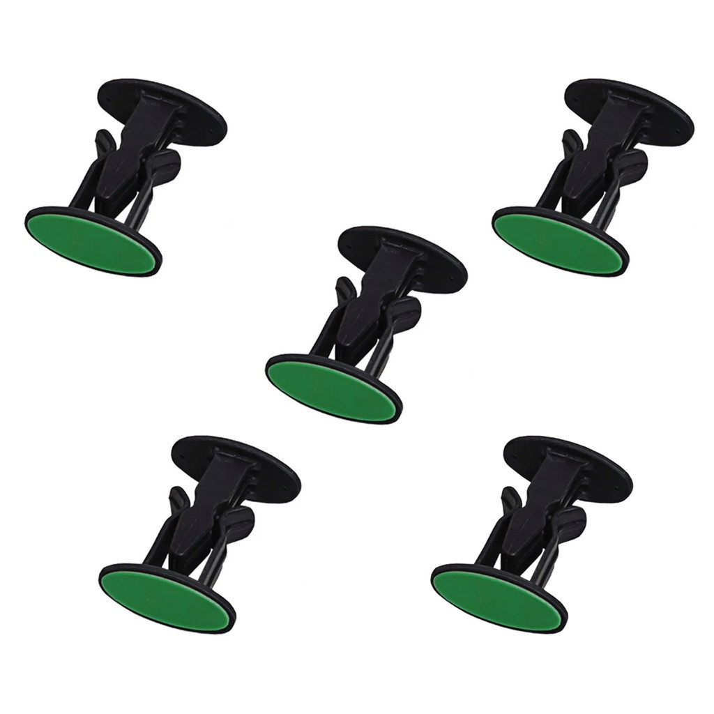 Kit 5 Un Trava Porta Fixador Prendedor Fixador Parede Rodapé Cor Preto