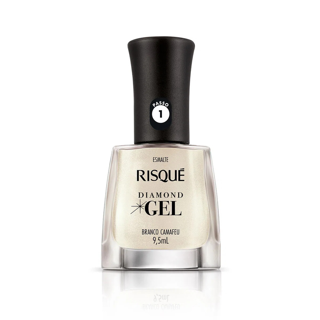Esmalte Risque diamond gel branco Camafeu 9,5ml