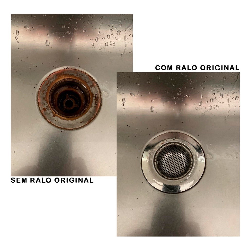 Ralinho de Pia Aço Inox Higiênico Prático Protetor Pia Vários Tamanhos