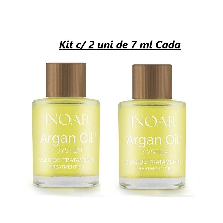 Kit c/2 unidades Óleo de Argan Inoar 7ml.