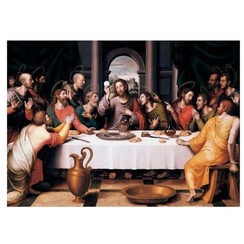 Quebra cabeça Puzzle 1000 Peças Santa Ceia 01393 - Grow em Oferta na Shopee