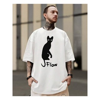 Camiseta De Gatinho Flow Cat Black Filme De Desenho Straume em Oferta na Shopee