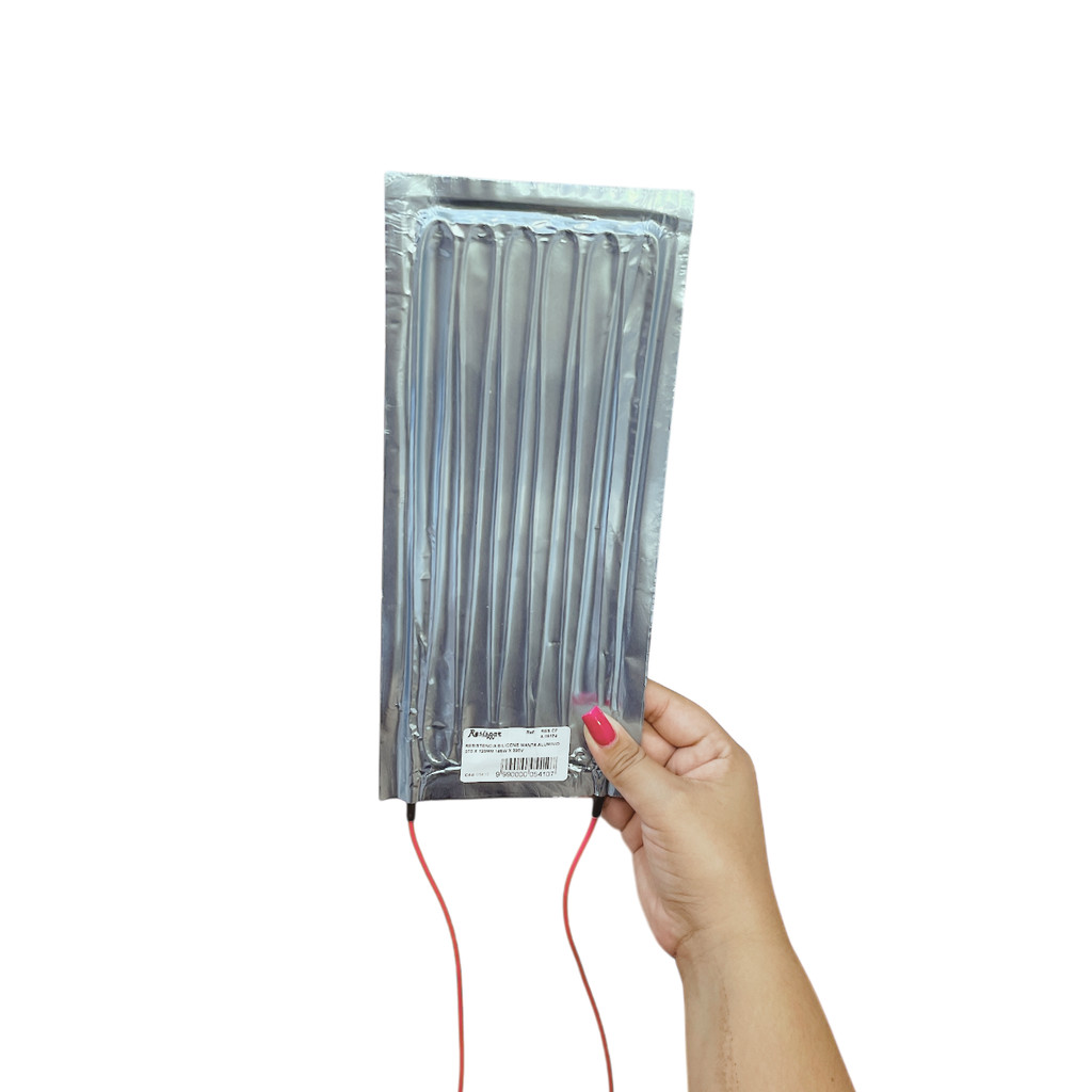 RESISTÊNCIA SILICONE MANTA ALUMÍNIO 145W X 220V 270X120MM