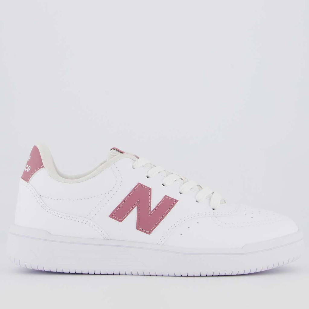 Tênis New Balance BB80 Feminino Branco e Rosa
