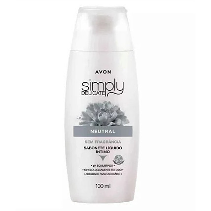Sabonete Líquido Íntimo Simply Delicate Neutral Avon 100ml em Oferta na Shopee