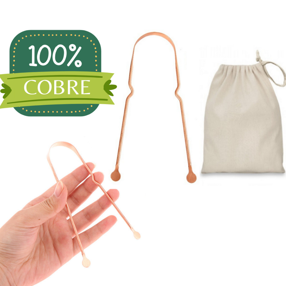 100 % Puro Ayurveda Cobre Raspador De Língua Limpador Ferramentas De Beleza em Oferta na Shopee