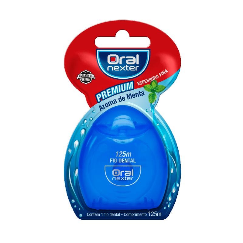 Fio Dental Premium Oral Nexter Fino Sabor Menta 125m em Oferta na Shopee