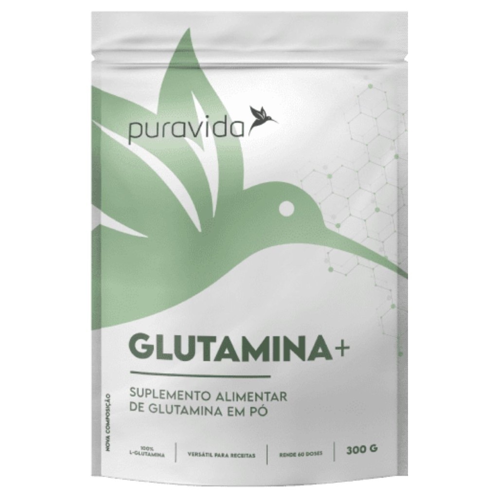 Glutamina 100% Pura 300g – Puravida