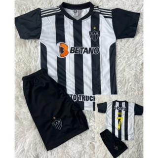 Conjunto Infantil do Time do Atlético Mineiro 24/25 Mega Promoção em Oferta na Shopee