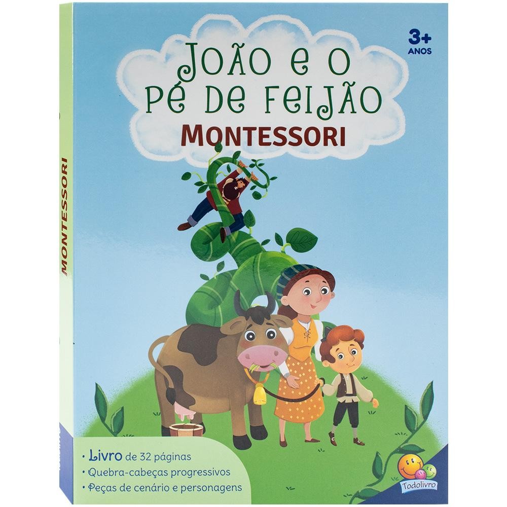 Montessori Clássicos (Livro-JOGO): João e o Pé de Feijão Livros LTS