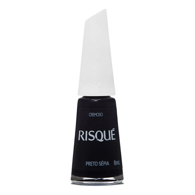 Esmalte Preto Sépia 8ml - Risque