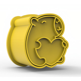 Modelador e Ejetor Para Modelar Doces, Massas e Brigadeiros - Capivara com coração em Oferta na Shopee