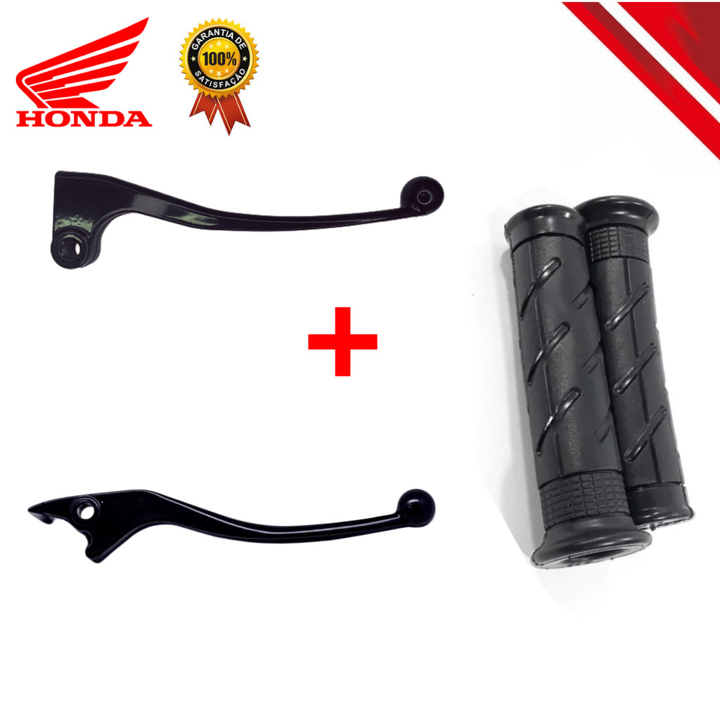 Par de Manete + Manopla Cg Titan Fan125/150/160 Maçanetas Freio Disco em Oferta na Shopee