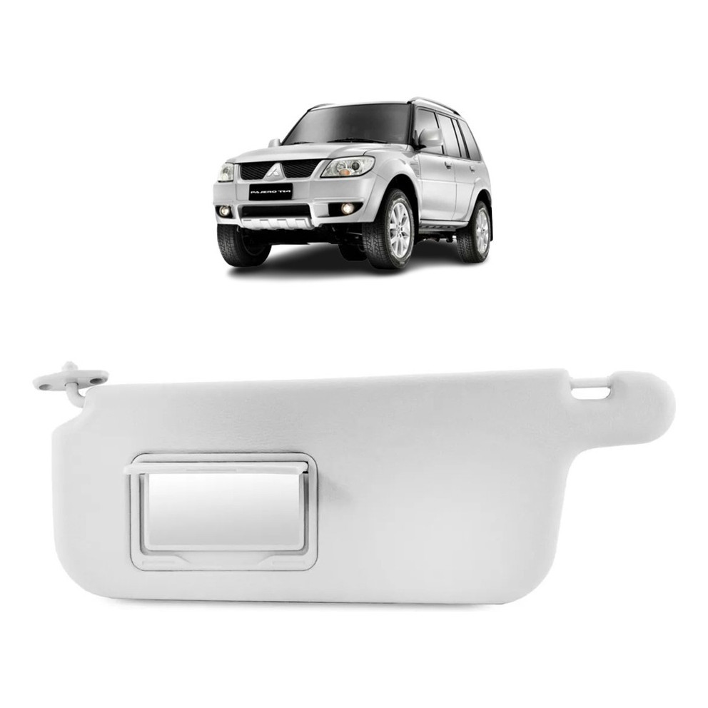 Quebra Sol Cinza C Espelho Pajero Tr4 2009 2010 Esquerdo