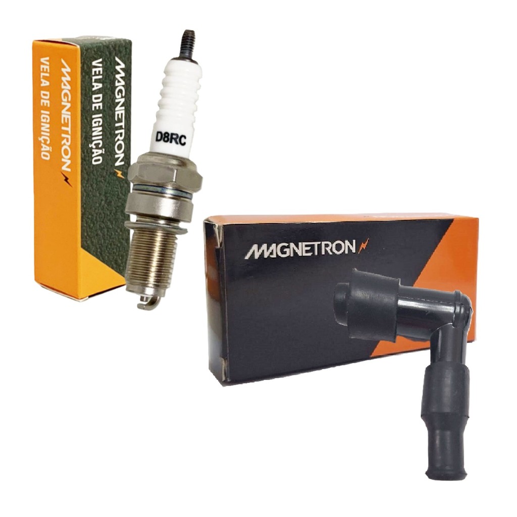 Vela de Ignição + Cachimbo Fazer 250 / Fz25 250 / Lander 250 / Teneré 250 Magnetron em Oferta na Shopee