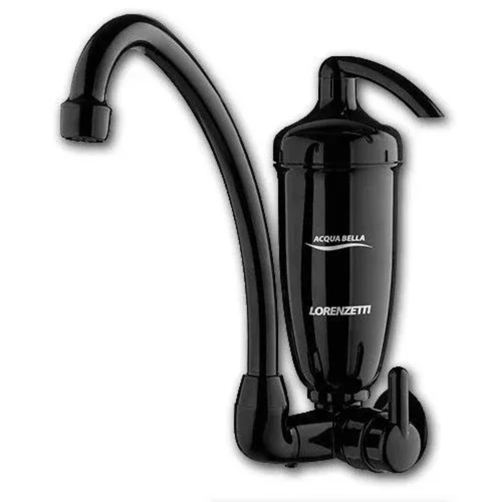 Torneira De Parede Cozinha Filtro Purificador Acqua Bella Cor Preto Lorenzetti