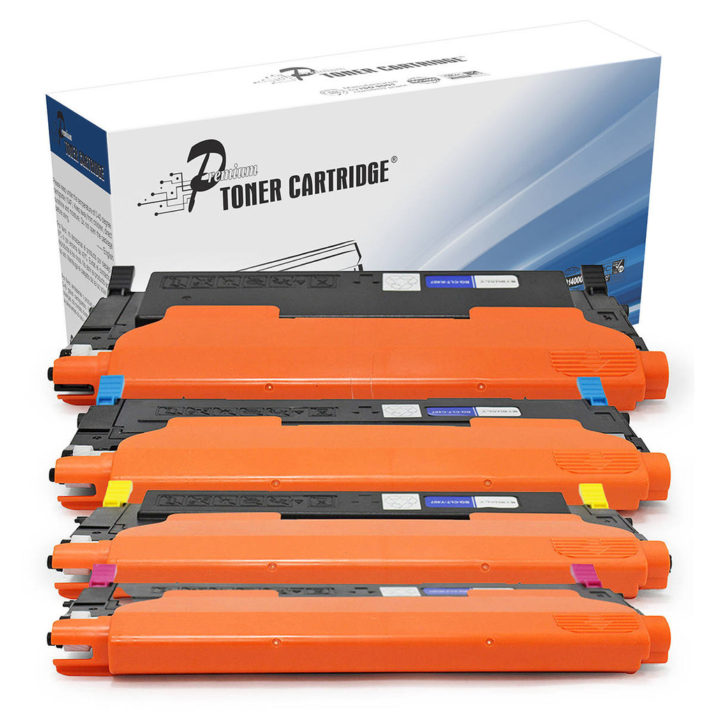 Kit 4 Cores Toner Compatível 407S CLT-407 Premium p/ CLX-3185 CLP325 CLX-3185fw CLX-3185fn CLP320N