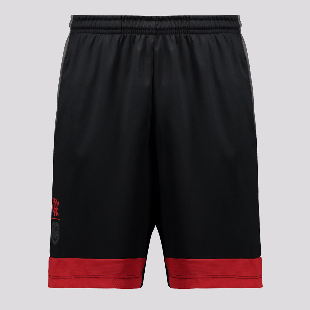 Bermuda Flamengo Fluir Preta em Oferta na Shopee
