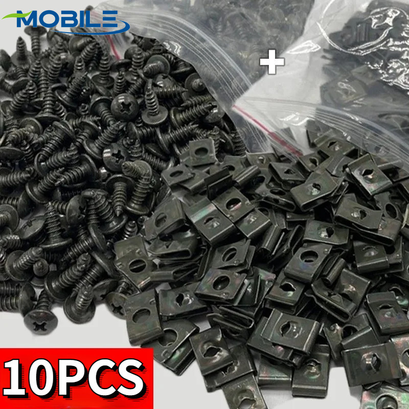 [Featured] Car Clipes De Parafuso-Anti-Ferrugem , Corrosão-Fixador De Rosca-Ferramentas De Reparo-Metálicos Tipo U-Fivela De Proteção Do Pára-Choque-Para Motocicletas Automotivas Scooter