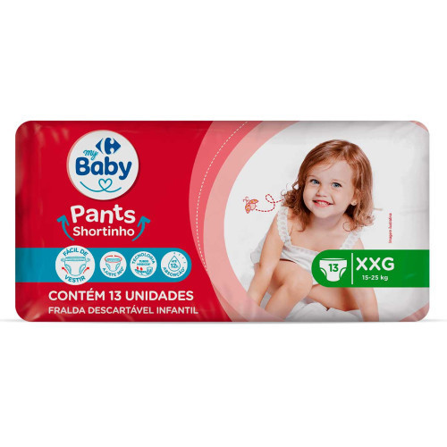 Fralda Pants Carrefour My Baby XXG 13 Unidades - Mom & Baby