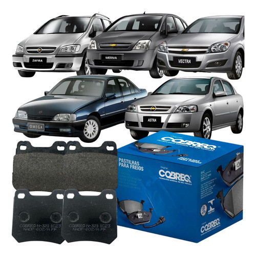 Jogo Pastilha Freio Cobreq Gm Omega Suprema Astra Vectra em Oferta na Shopee