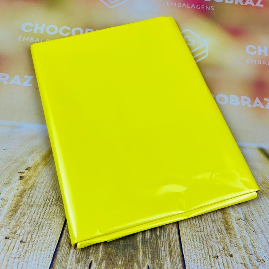 10~50 TOALHAS P/ MESA FESTA AMARELA BOPP PEROLA  78X78 INOVE (CHOCO)