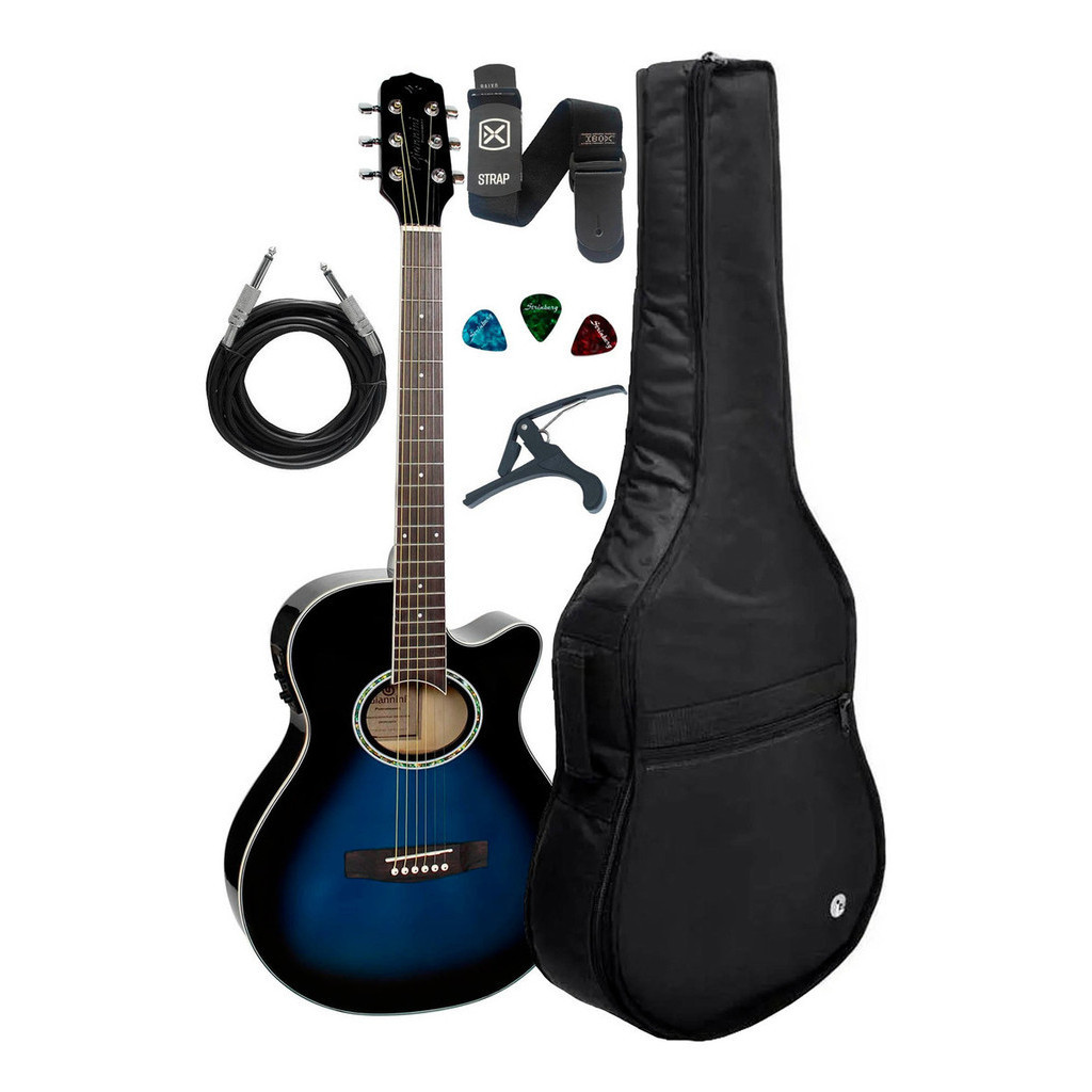 Violão Aço Eletroacústico Giannini Dbb + Acessórios em Oferta na Shopee