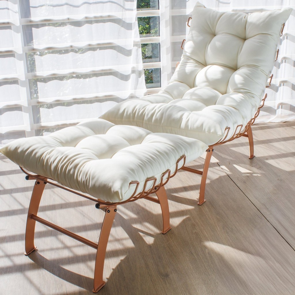 Poltrona Costela com Puff - Home & Living