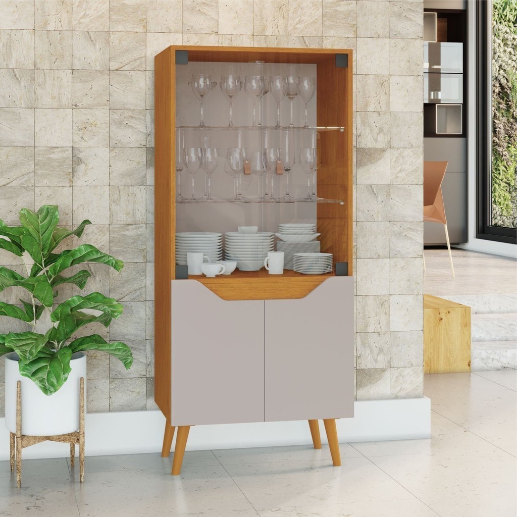 Cristaleira 4 Portas Plena Candian em Oferta na Shopee