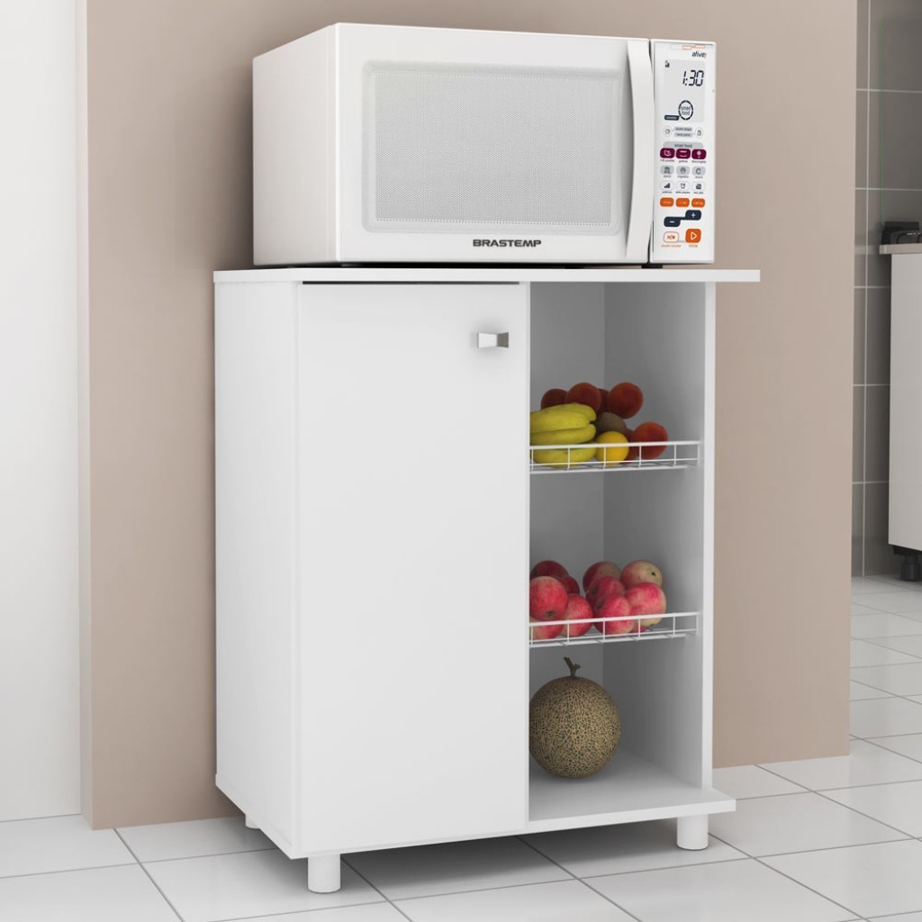 Armário de Cozinha Fruteira 1 Porta Bf3205 Branco - Tecno Mobili em Oferta na Shopee