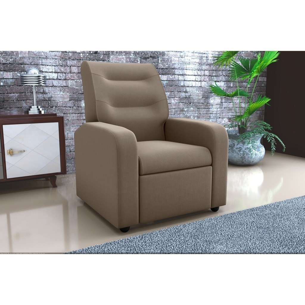 Poltrona para Sala de Estar Reclinável Classic Capuccino - Home & Living