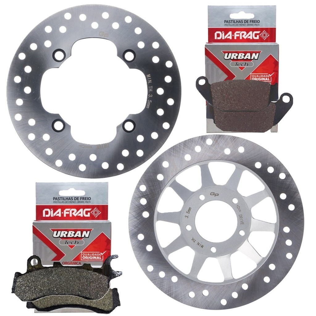 Discos de Freio Nxr 160 Bros Combi Brake 2018 A 2024 + Pastilhas Diafrag em Oferta na Shopee