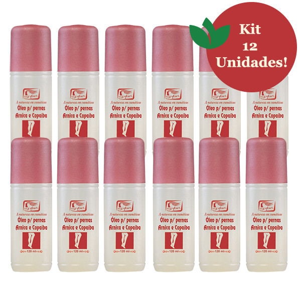 KIT 12 Unidades Óleo Para as Pernas ARNICA e COPAÍBA 120mL STYLUS