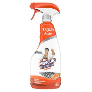 Desinfetante para Uso Geral Mr Músculo Tripla Ação Laranja Platium 500ml em Oferta na Shopee