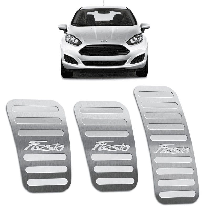 Pedaleira New Fiesta 11/17 Manual Aço Inox - Não fura o pedal em Oferta na Shopee