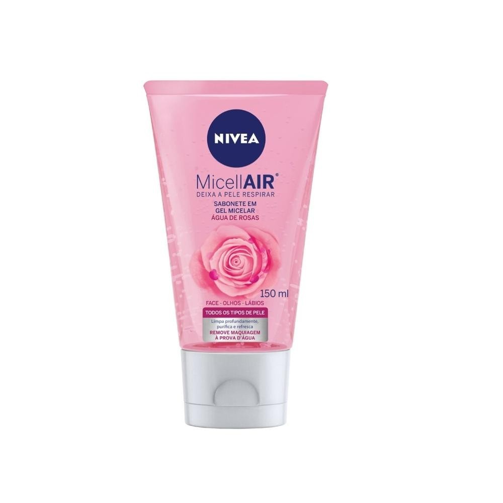 Sabonete em Gel Facial Nivea Micellair Agua de Rosas 150ml