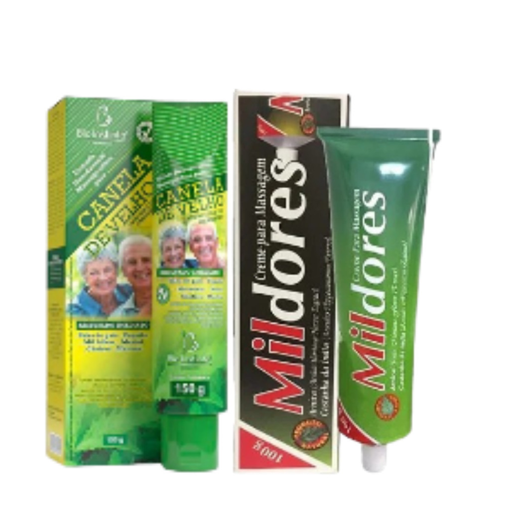 Kit Com 1 Pomada Mil Dores Original + 1 Pomada Canela De Velho 150g - Bio Instinto