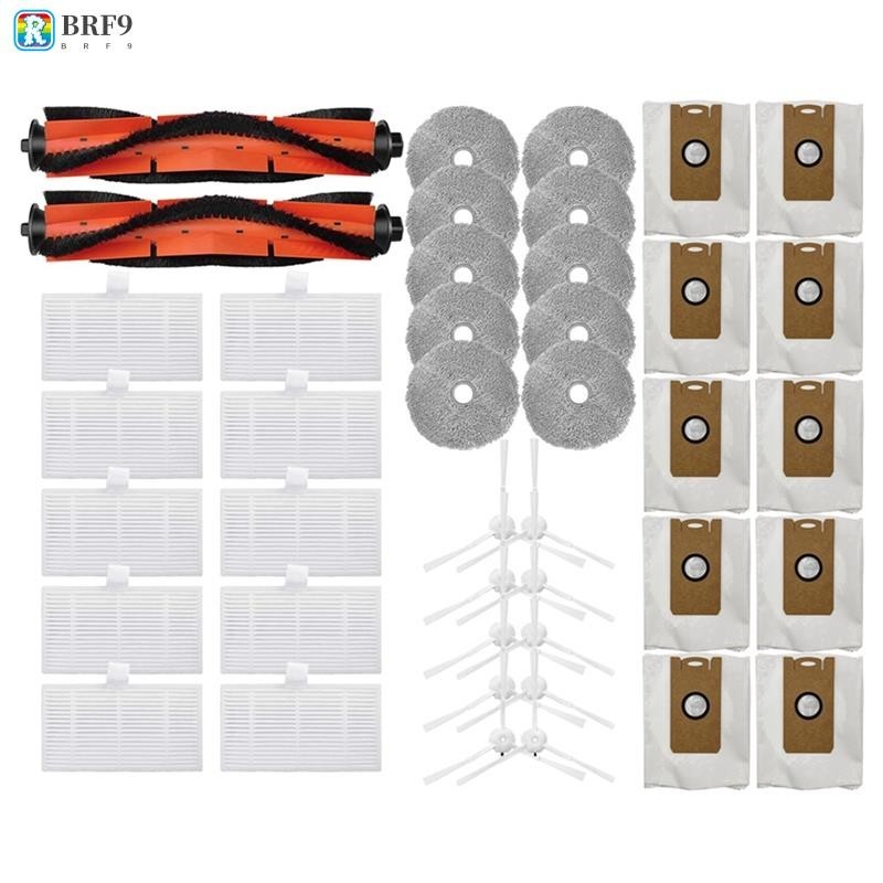 Para W2 Peças De Reposição Escova Lateral Principal Panos De Esfregão De Saco De Pó Robô Aspirador