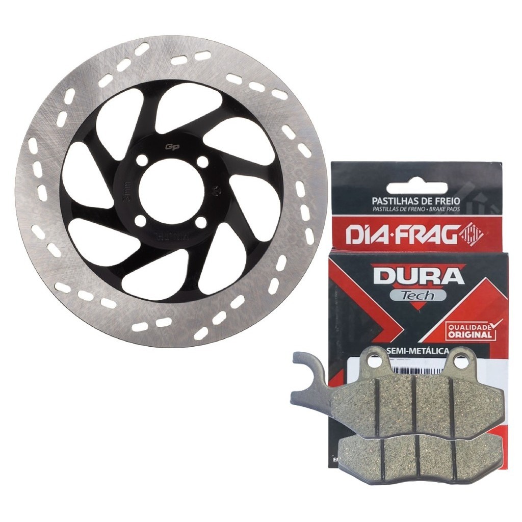 Disco de Freio Dianteiro P/ Suzuki Yes 125 + Pastilhas Diafrag em Oferta na Shopee